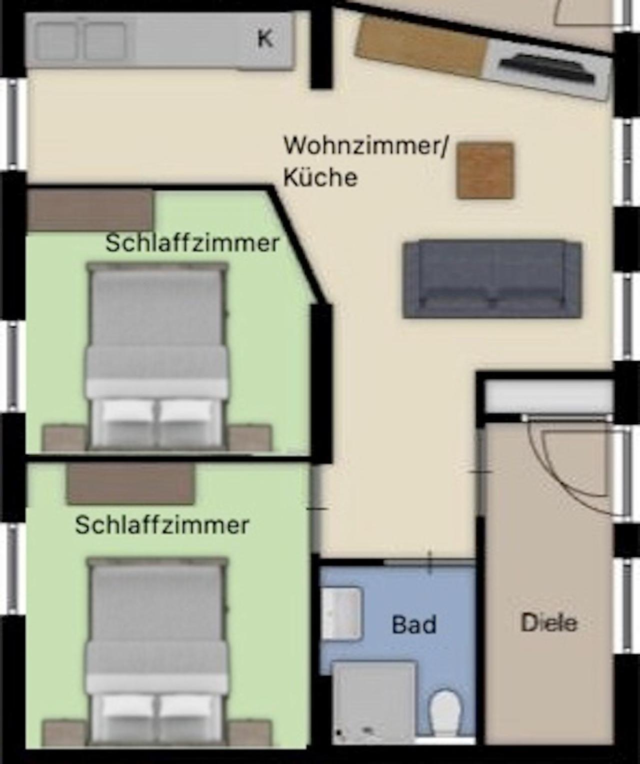 Aeuchen Am Rosenthal Apartment Monschau Ruang foto